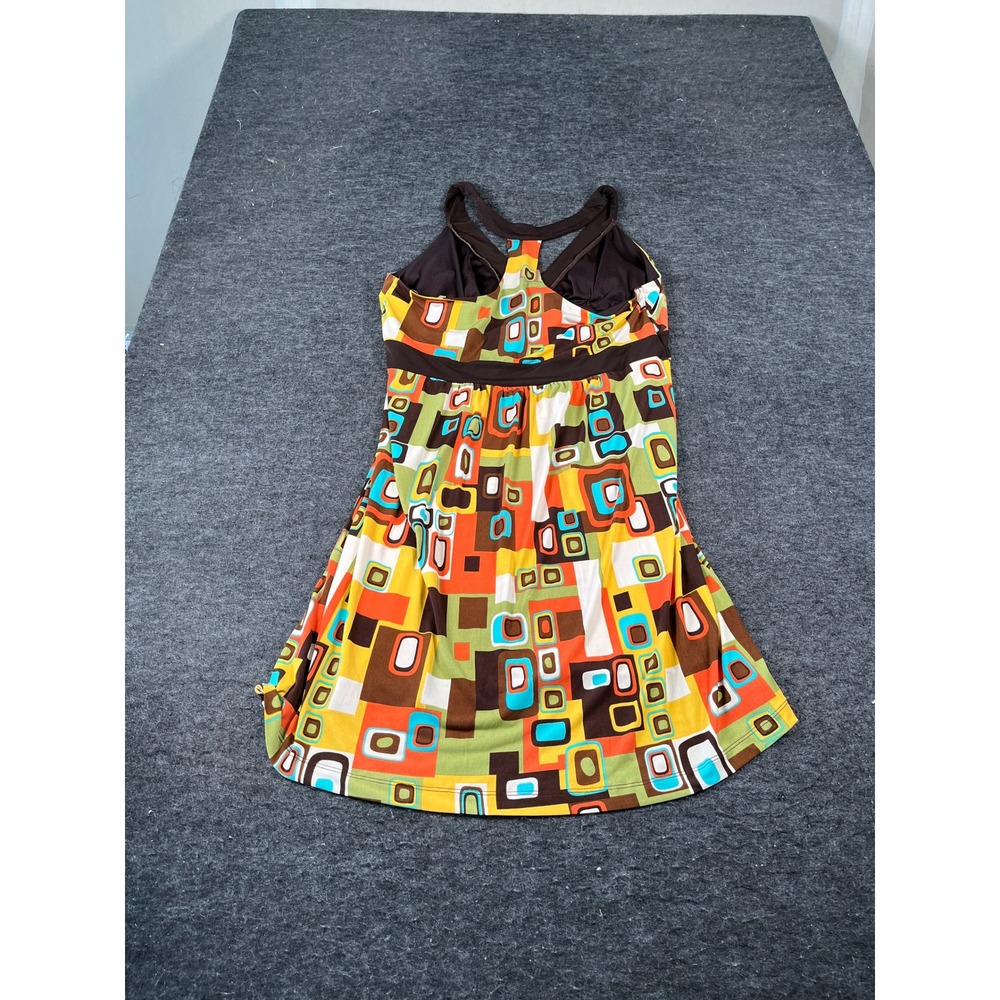 Heart Soul Dress Womens XXLarge Multicolor Excellent Retro Geometric Racerback